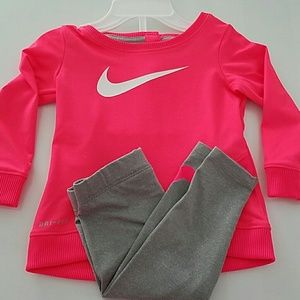 Nike dri fit baby girl set